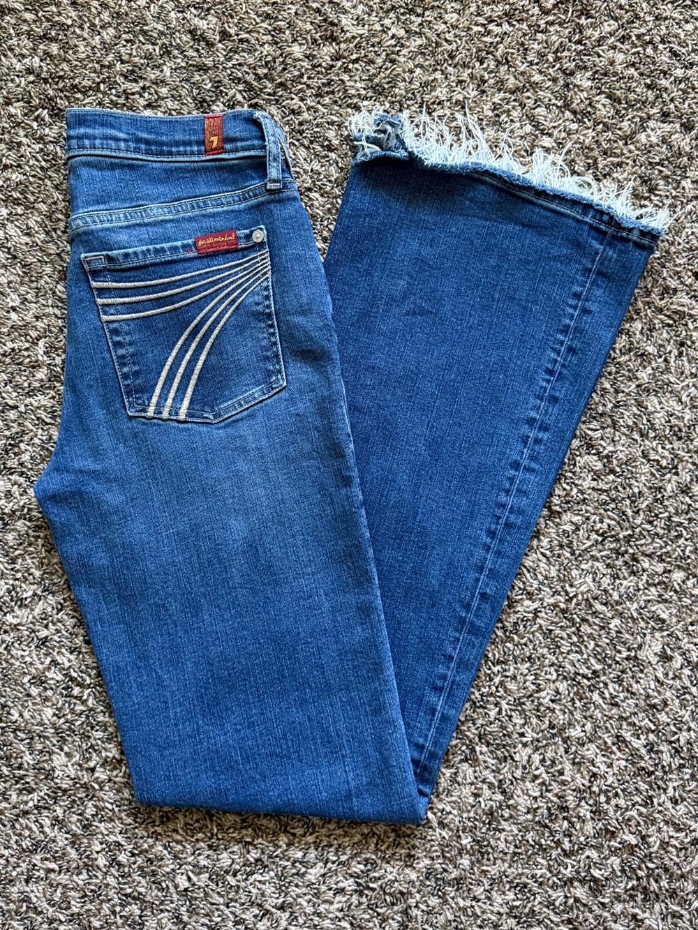 7 For All Mankind Dojo Bootcut Jeans Size 27